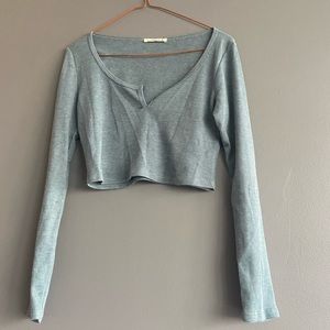 Cropped Waffle Top from Mendocino/M-boutique